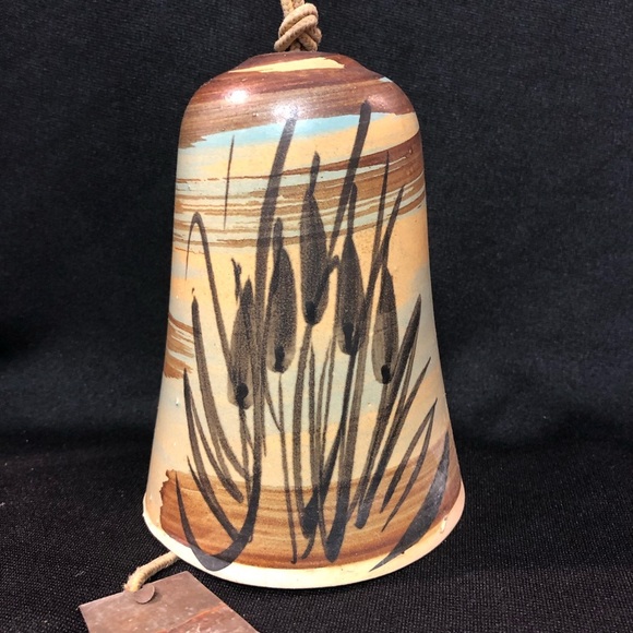 Vintage 1973 Pacific Stoneware Wind Chime Bell - Hand Painted - Collectible - Picture 13 of 13